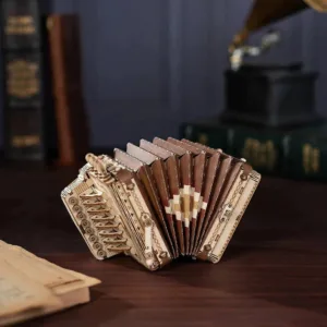 Akkordeon 3D Puzzle Holz