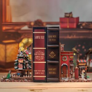 Buchstütze Weihnachtsdorf