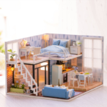 Die Blaue Flucht Miniatur Haus