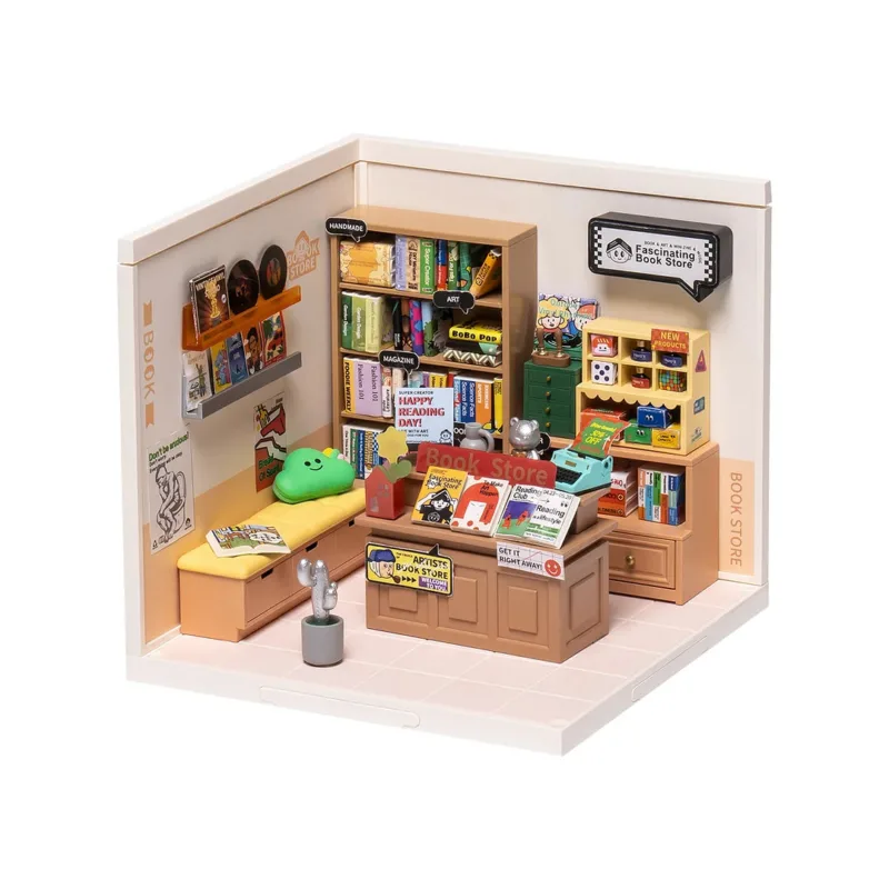 Faszinierende Bibliothek Miniatur Haus – Bild 5