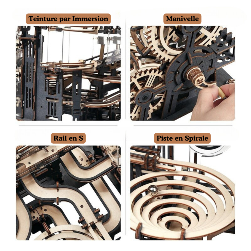 Holz Kugelbahn 3D Puzzle – Bild 7