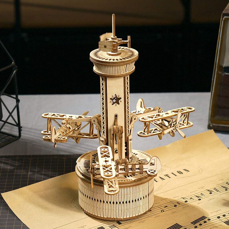 Kontrollturm 3D Puzzle Holz