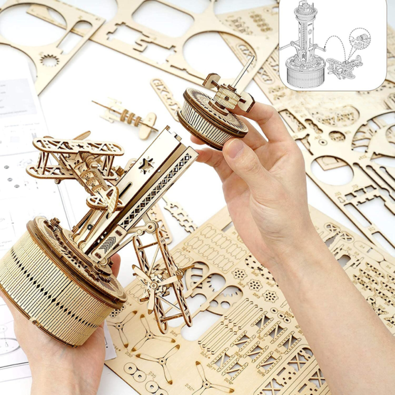 Kontrollturm 3D Puzzle Holz – Bild 5