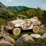 Militär-Jeep 3D Puzzle Holz