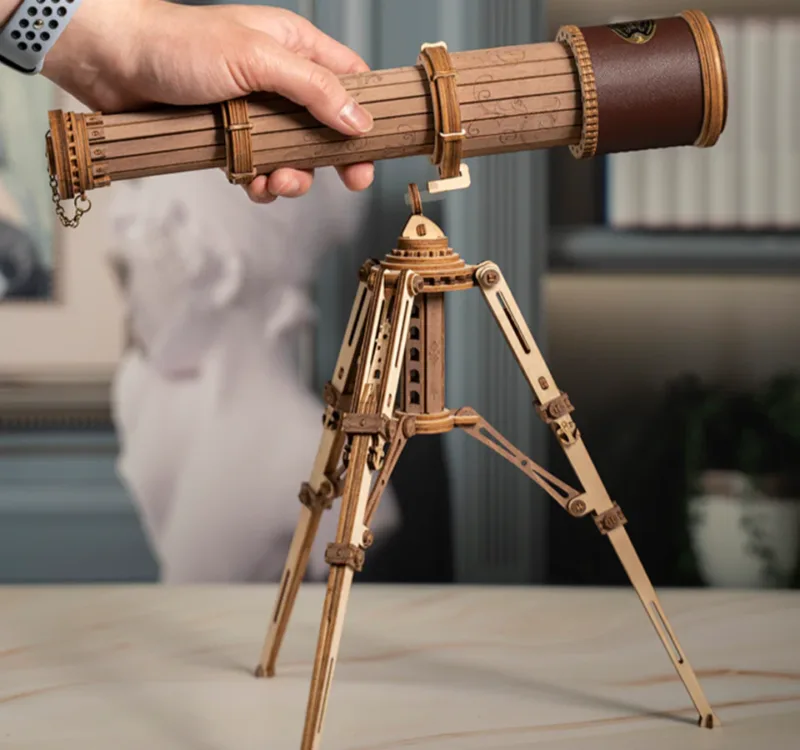 Piraten-Teleskop 3D Puzzle Holz – Bild 5