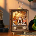 Retro-Fernseher 3D Puzzle Holz