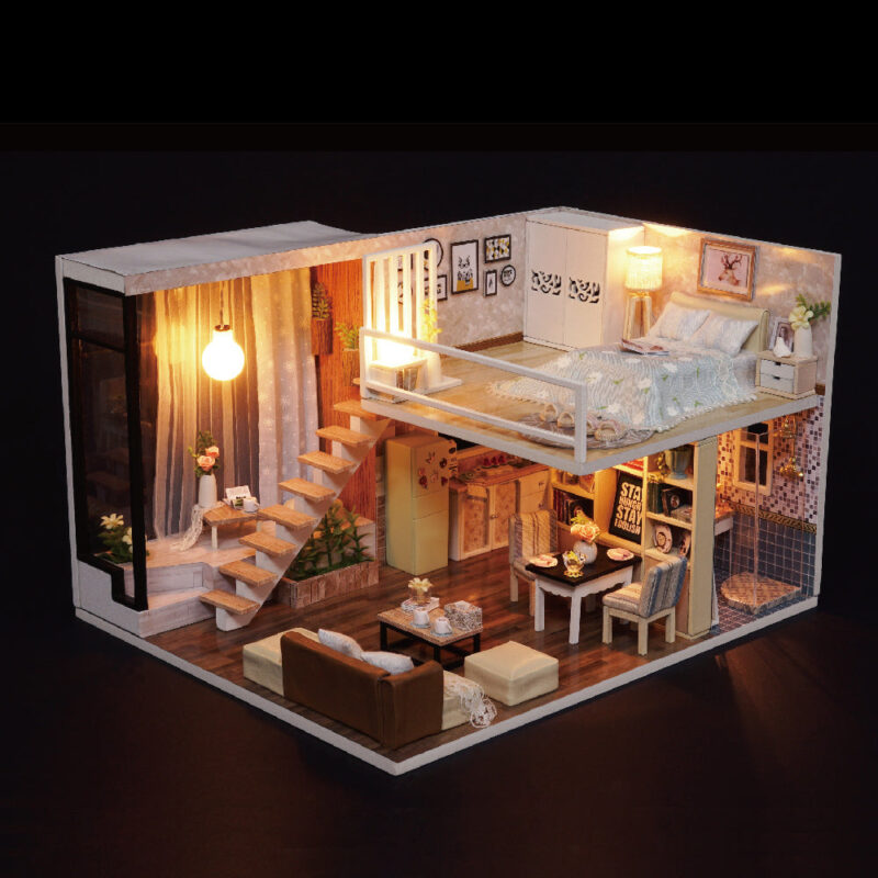 Sanfte Ausstrahlung Miniatur Haus – Bild 2