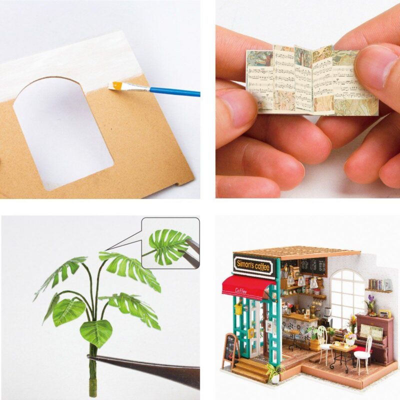 Sanftheit und Kaffee Miniatur Haus – Bild 3