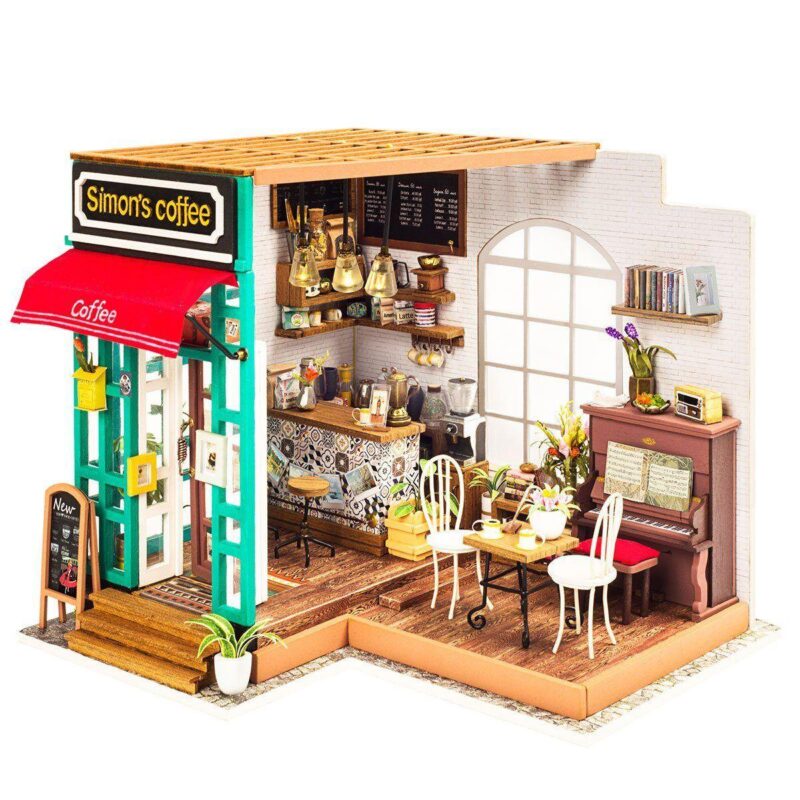 Sanftheit und Kaffee Miniatur Haus – Bild 2