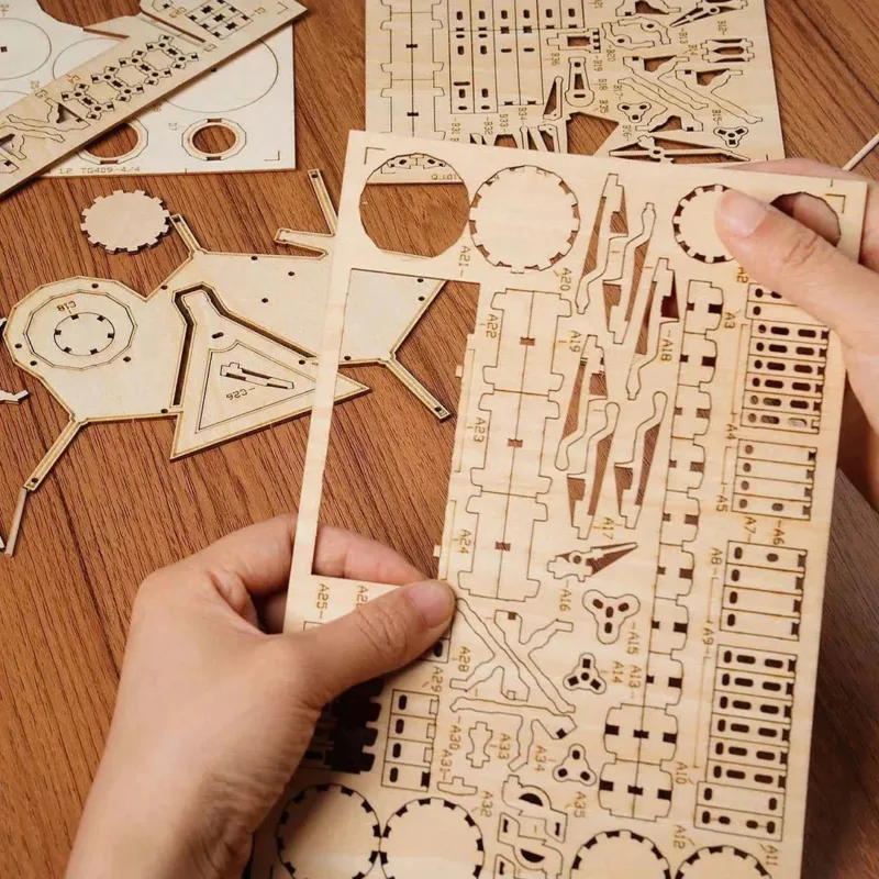 Saxophon 3D Puzzle Holz – Bild 3