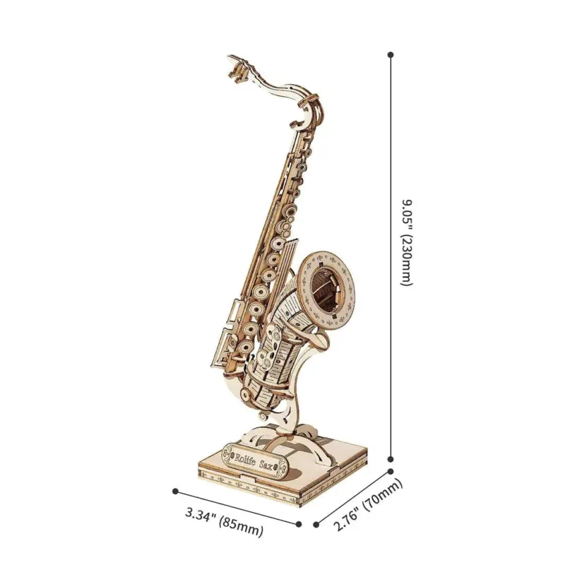 Saxophon 3D Puzzle Holz – Bild 4
