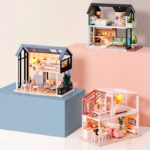 Städtischer Spiegel Miniatur Haus
