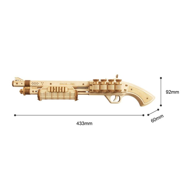 Terminator M870 3D Puzzle Holz – Bild 6