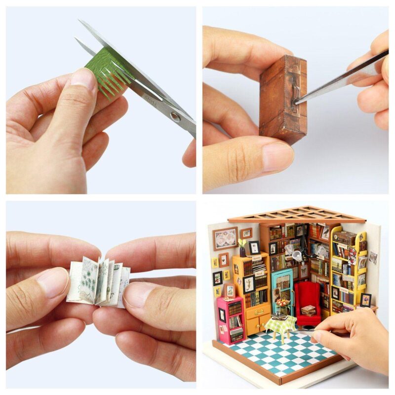 Verzauberte Bibliothek Miniatur Haus – Bild 5