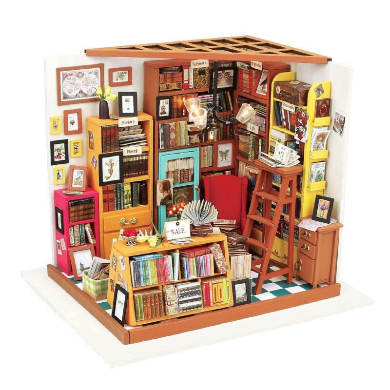 Verzauberte Bibliothek Miniatur Haus – Bild 7