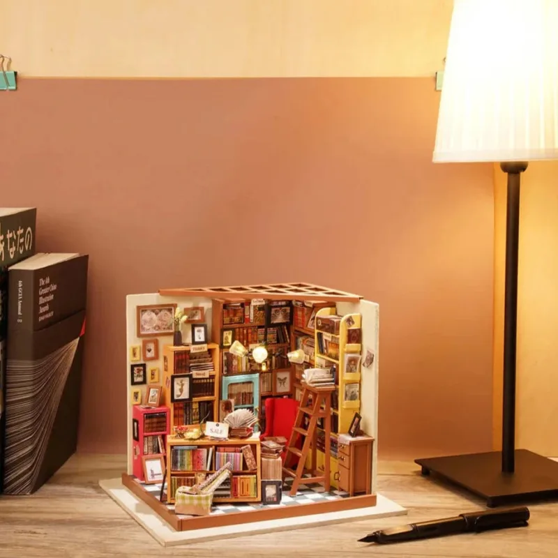 Verzauberte Bibliothek Miniatur Haus – Bild 2