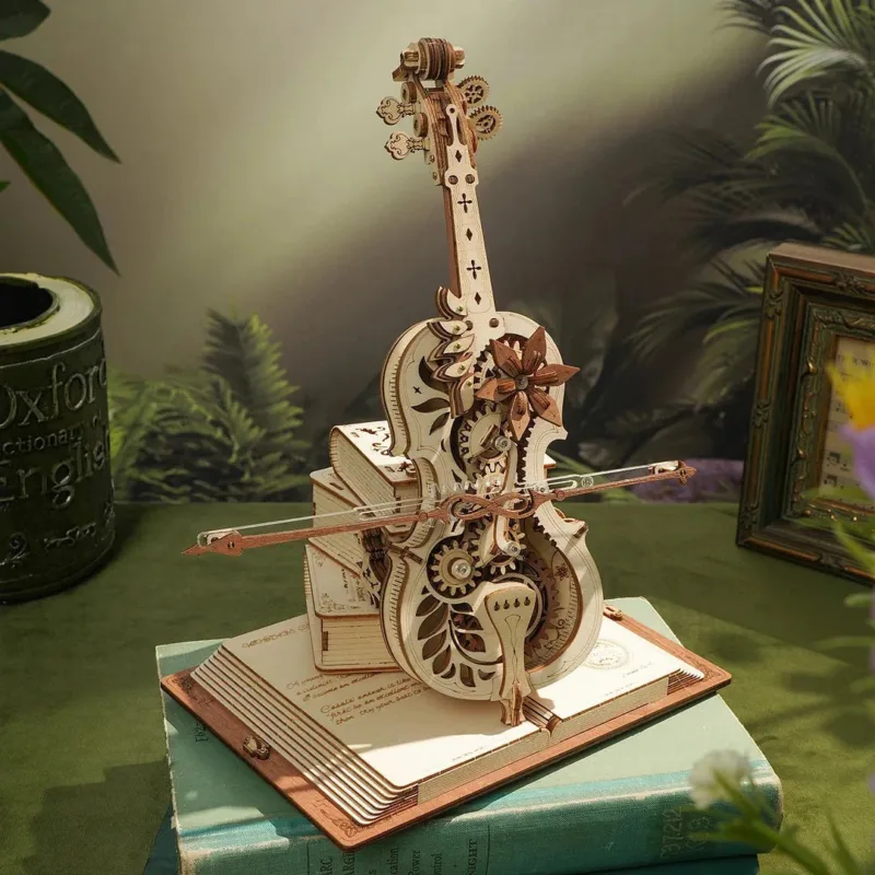 Violoncello 3D Puzzle Holz – Bild 2