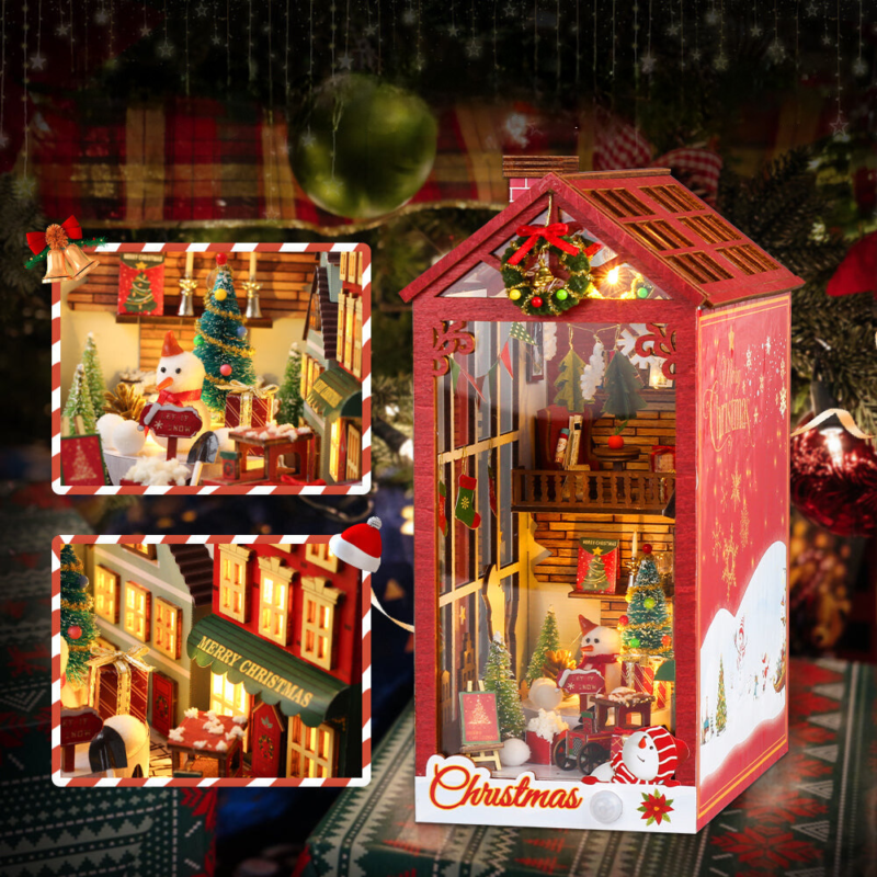 Weihnachtshaus Book Nook – Bild 4