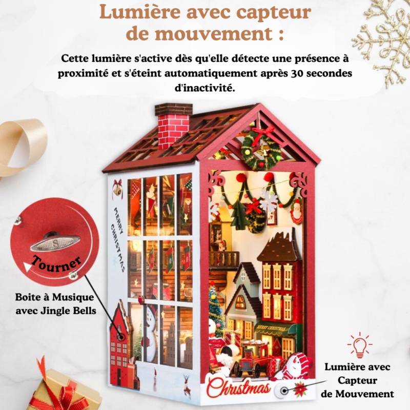Weihnachtshaus Book Nook – Bild 3
