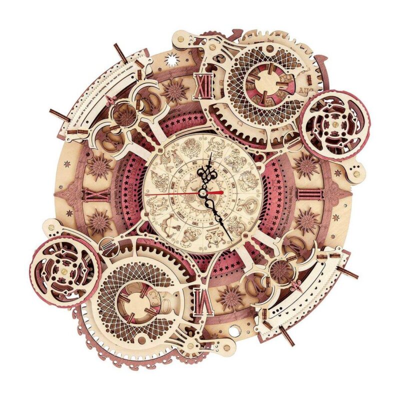 Zodiac-Uhr 3D Puzzle Holz – Bild 3