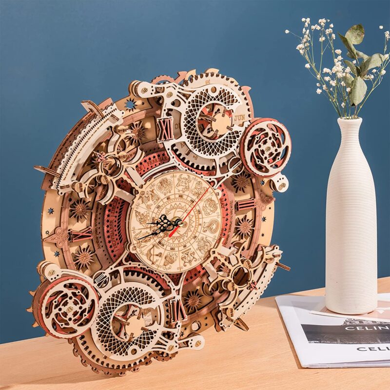 Zodiac-Uhr 3D Puzzle Holz – Bild 2